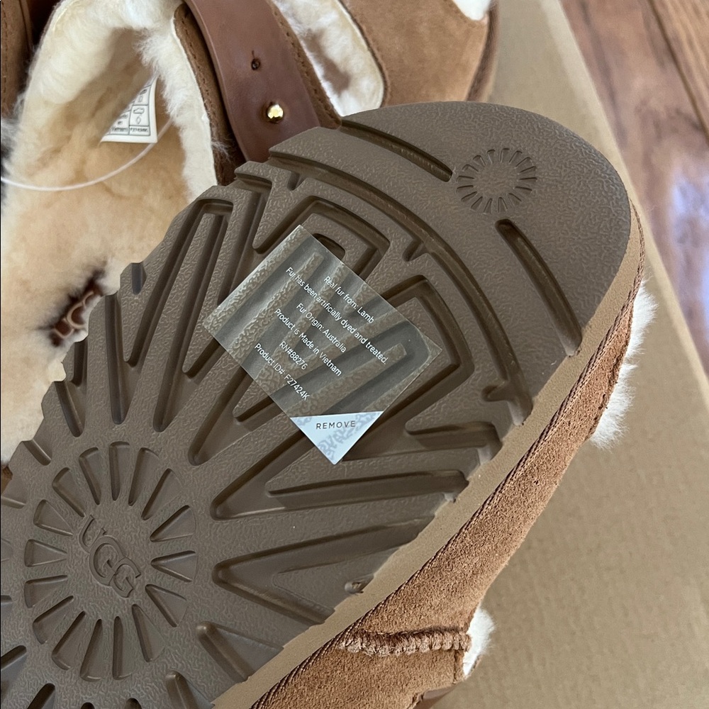 UGG women’s Greenport Strap Suede Slide Sandals - Picture 15 of 16